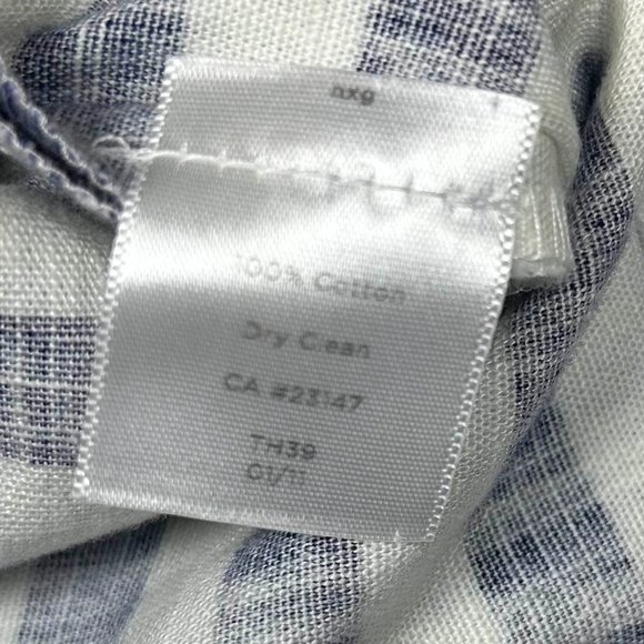 Talbots | Navy and White Striped Pencil Skirt Size 14 - Picture 6 of 6